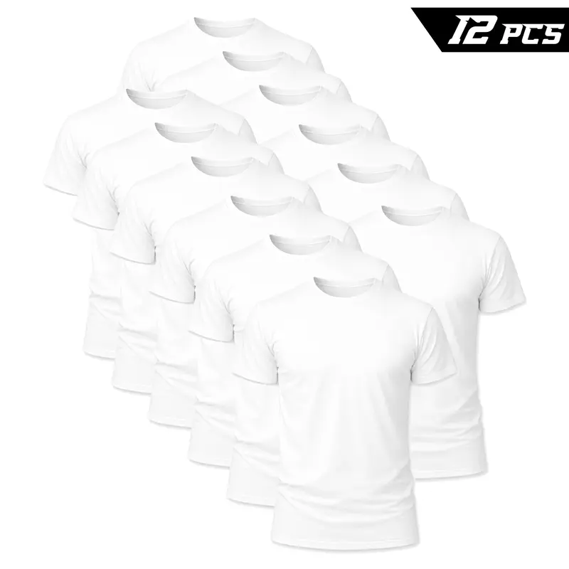 ❤️Men’s Essential Black Crew Neck T-Shirt – Classic Everyday Comfort