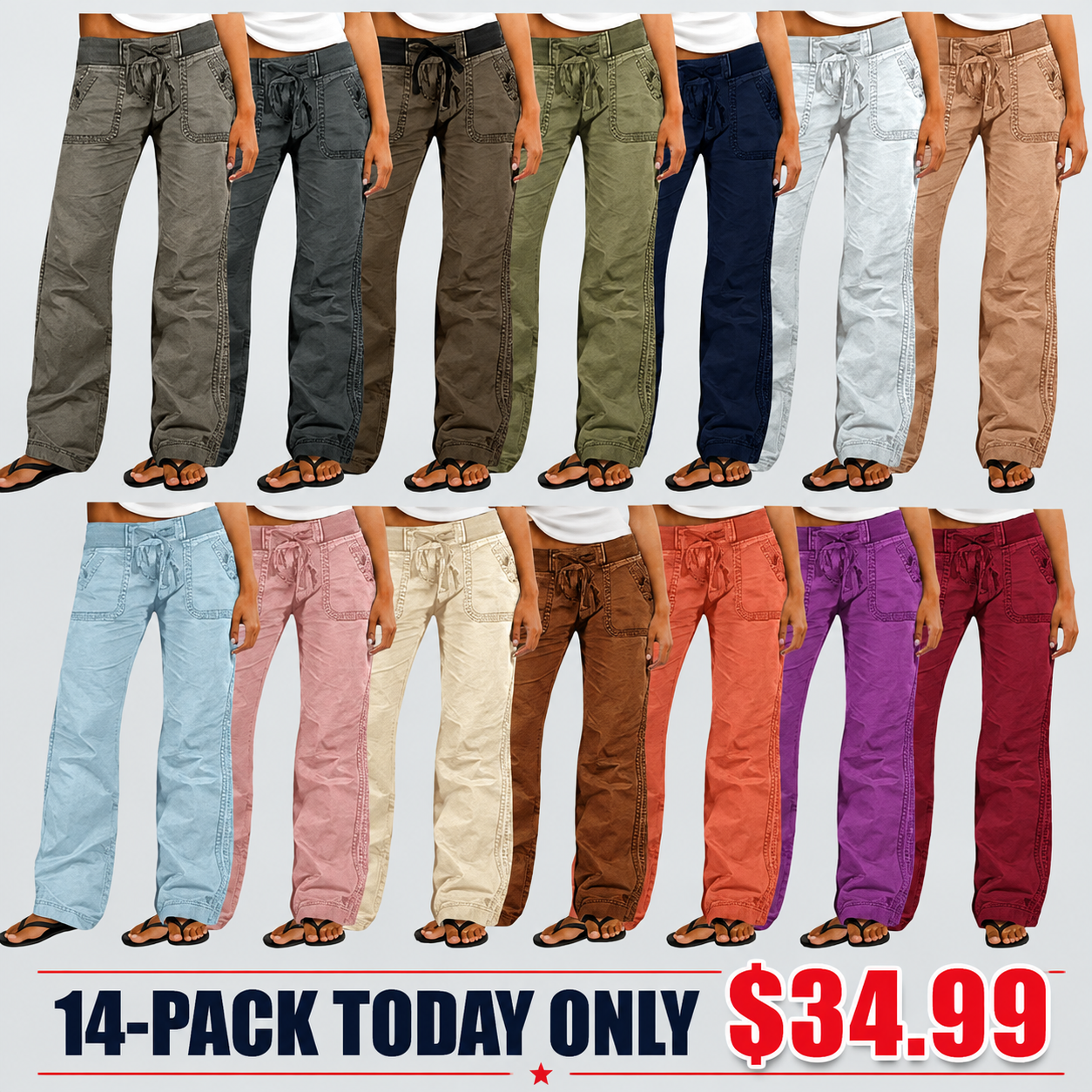 ⚡FINAL SALE⚡-  women-s-high-stretch-mid-rise-straight-pants
