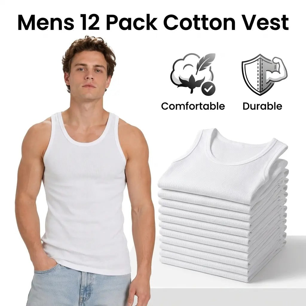 Men’s Ribbed Cotton Tank Tops