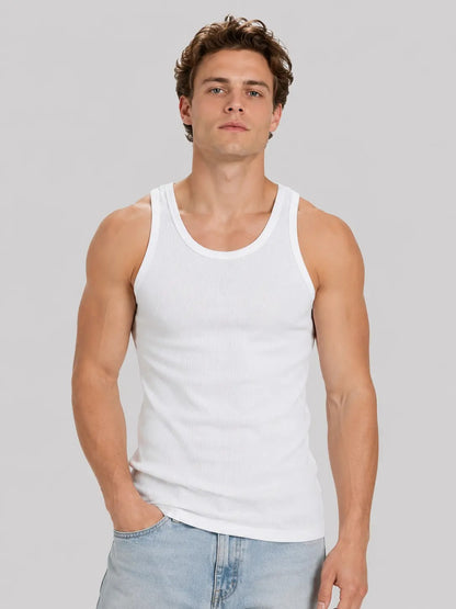 Men’s Ribbed Cotton Tank Tops