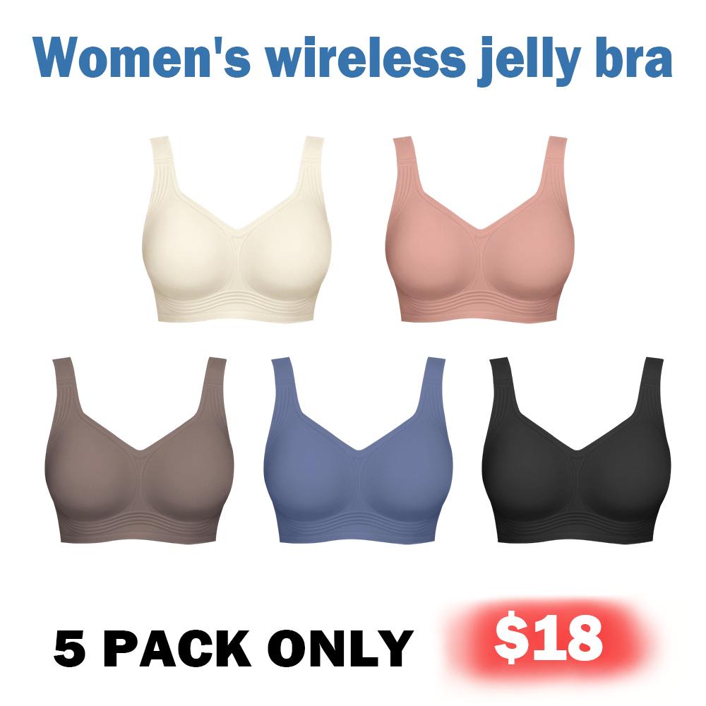 Women's Jelly Bra, Wireless Full-Coverage Everyday Bra