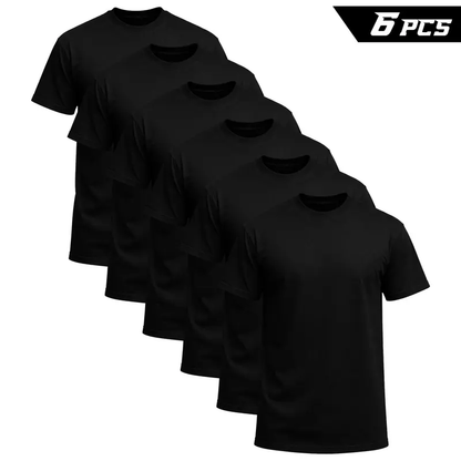 ❤️Men’s Essential Black Crew Neck T-Shirt – Classic Everyday Comfort