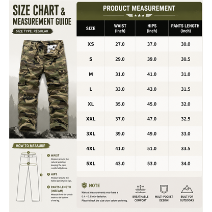 Men’s practical camouflage cargo pants