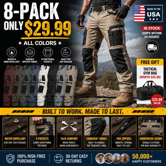 🔥Men's Loose-Fit Utility Jeans🔥