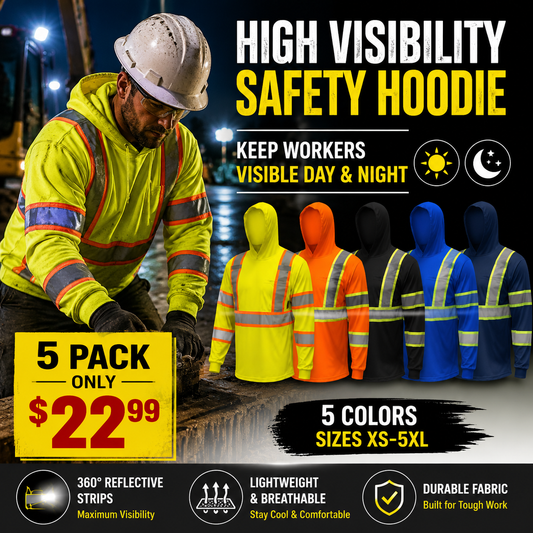 SHIRT ST908 High Visibility Hoodie Long Sleeve Safety Shirt